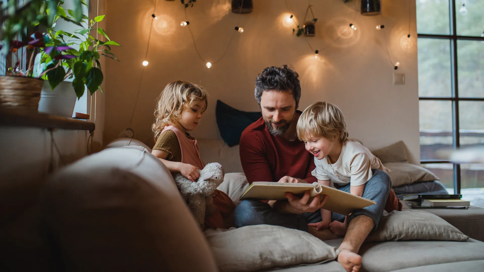 famille confortablement installé